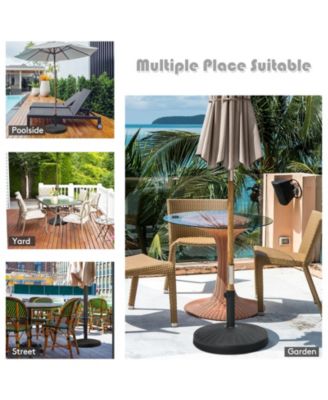 49 LBS Patio Resin Umbrella Base Stand for Outdoor