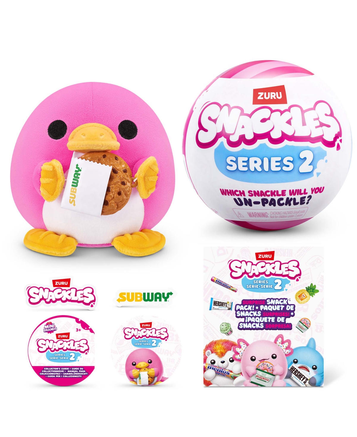 Snackles Series 2 Small Plush Toy In Multi Color