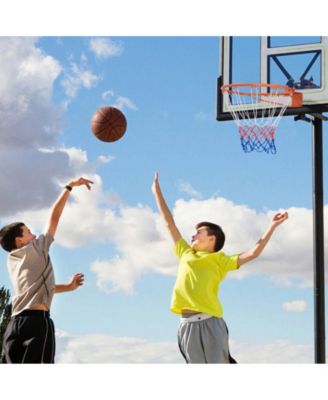 15 Inch Basketball Rim Goal Replacement with All Weather Net and Mounting Hardware-Orange