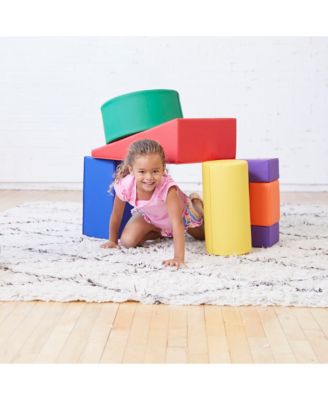 SoftZone Crawl and Climb Playtime Playset, Earthtone, 6-Piece