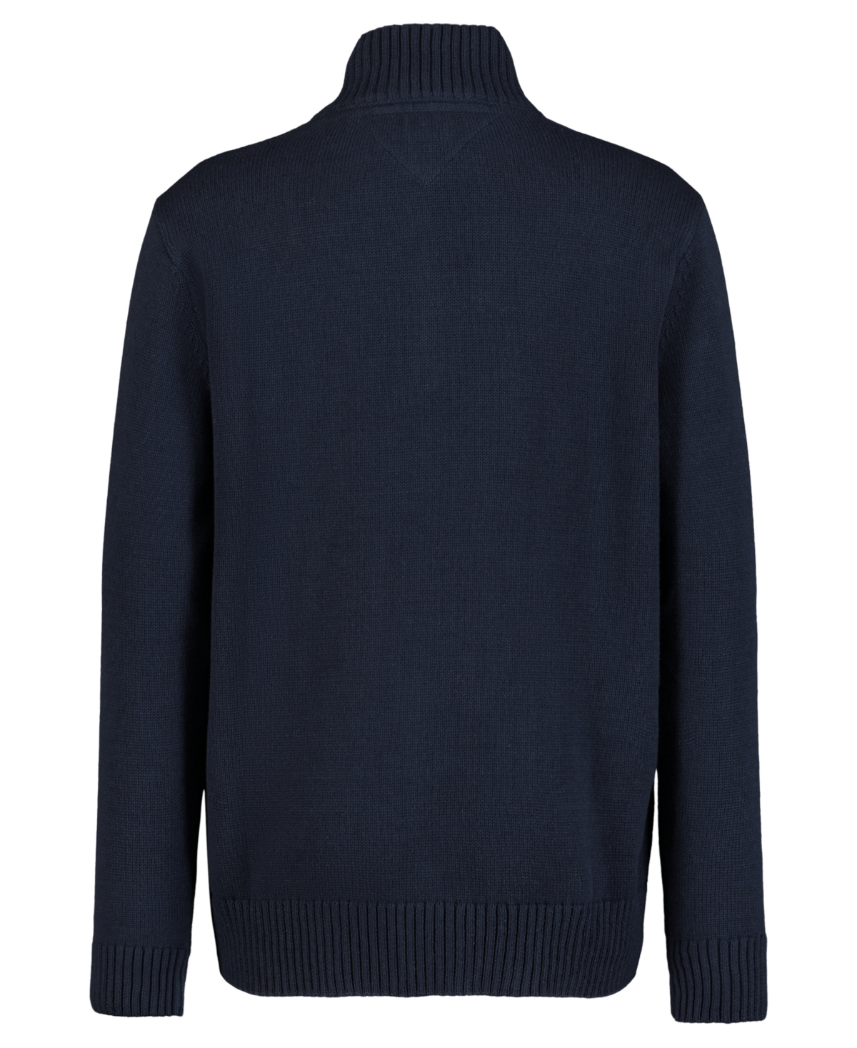 Shop Tommy Hilfiger Toddler And Little Boys Solid 1/4 Zip Sweater In Navy Blazer