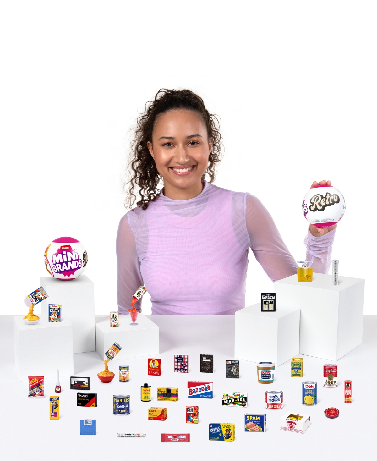 5 Surprise Zuru Mini Brands Retro Grocery Capsule In Multi