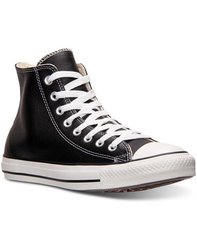 Converse Men's Chuck Taylor All Star Leather Hi Casual Sneakers from Finish Line