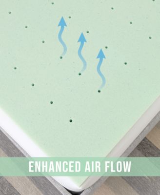 ProSleep CLOSEOUT! 3" Green Tea Infused Memory Foam Mattress Topper, King