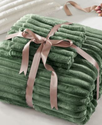 Avril Fluffy Ribbed Plush 3-Pc. Comforter Set, Full/Queen