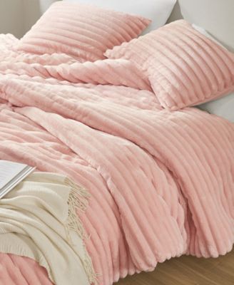 Avril Fluffy Ribbed Plush 3-Pc. Comforter Set, Full/Queen