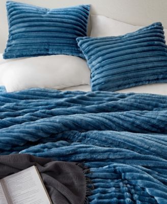 Avril Fluffy Ribbed Plush 2-Pc. Comforter Set, Twin/Twin XL