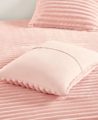 Avril Fluffy Ribbed Plush 3-Pc. Comforter Set, Full/Queen