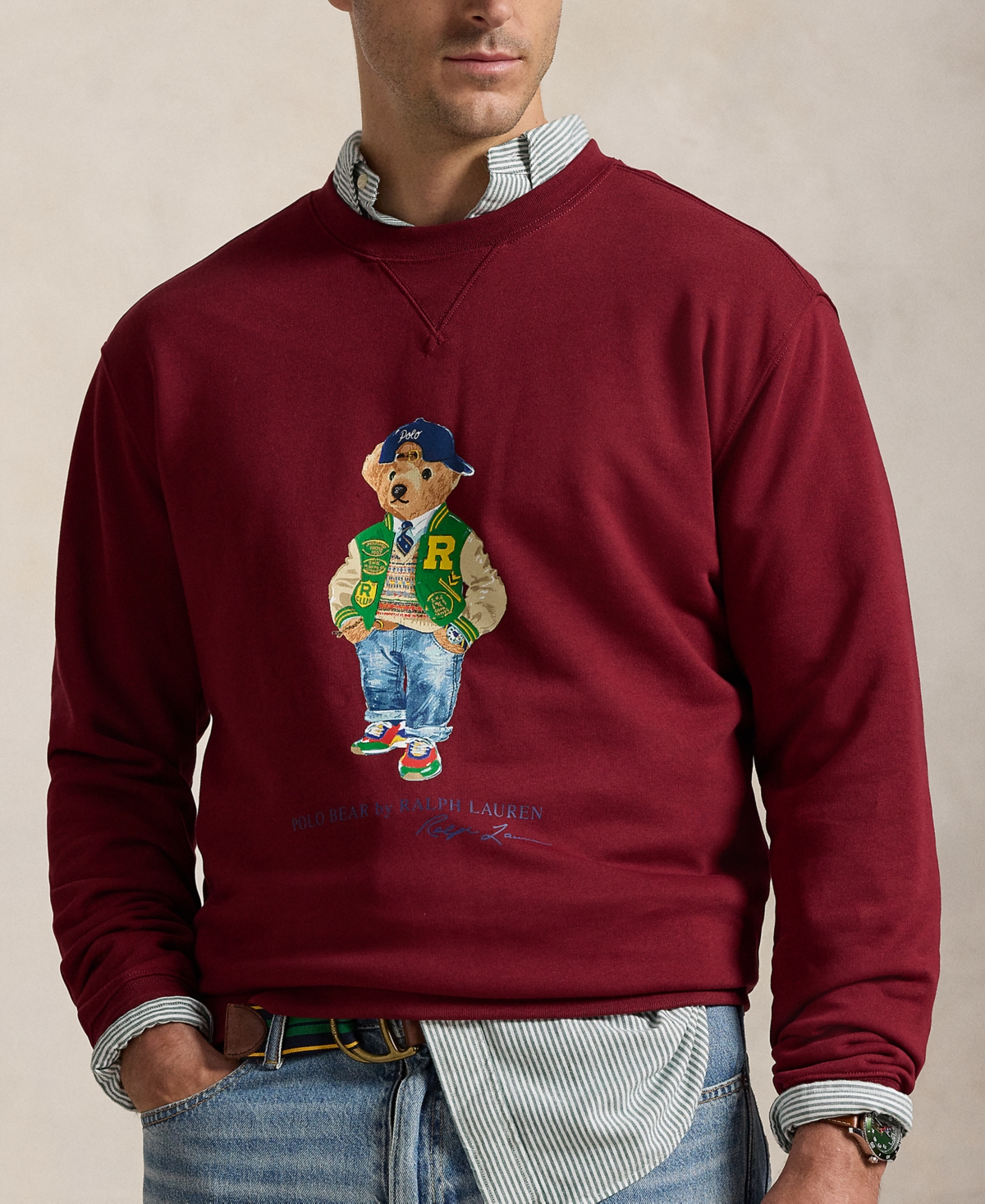 Polo Ralph Lauren Men's Big & Tall Polo Bear Fleece Sweatshirt