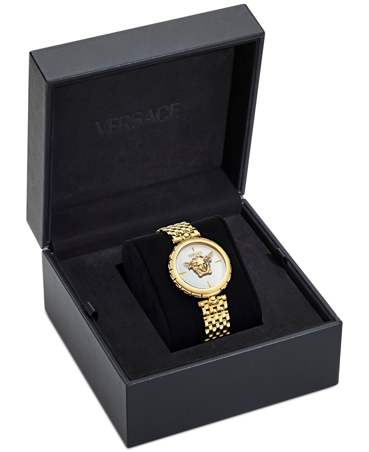 Versace Women's Swiss Medusa Heritage Gold Ion Plated Bracelet Watch 38mm