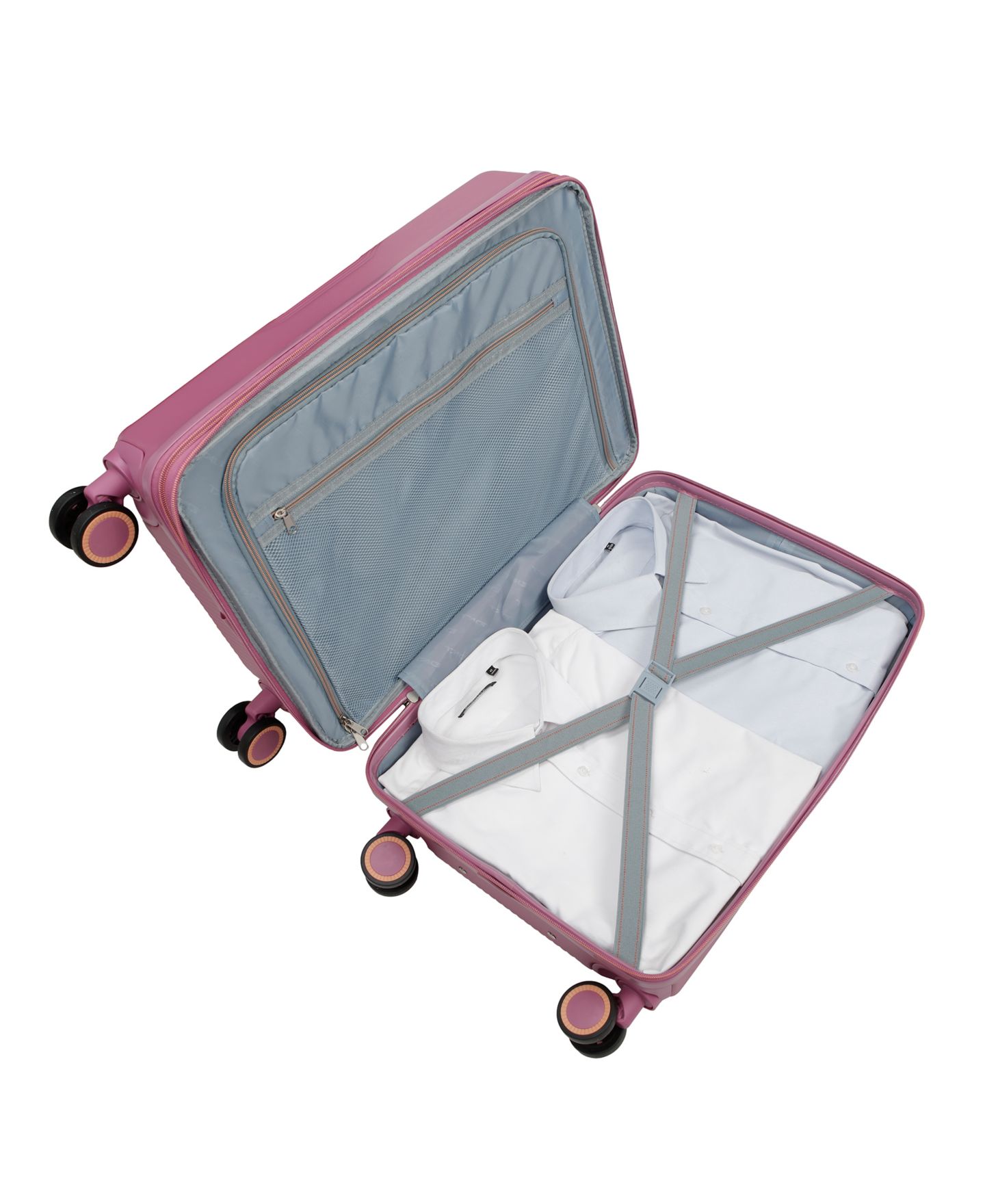 Чемоданы Tag Gateway 2.0 3 Piece Hard side Spinner Luggage Set, Created for Macy's, цвет: Ягодный — фото 17