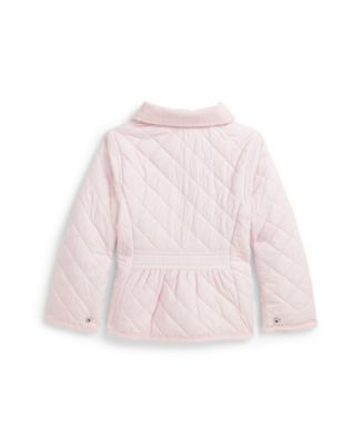 Toddler and Little Girls Quilted Water-Repellent Barn Jacket