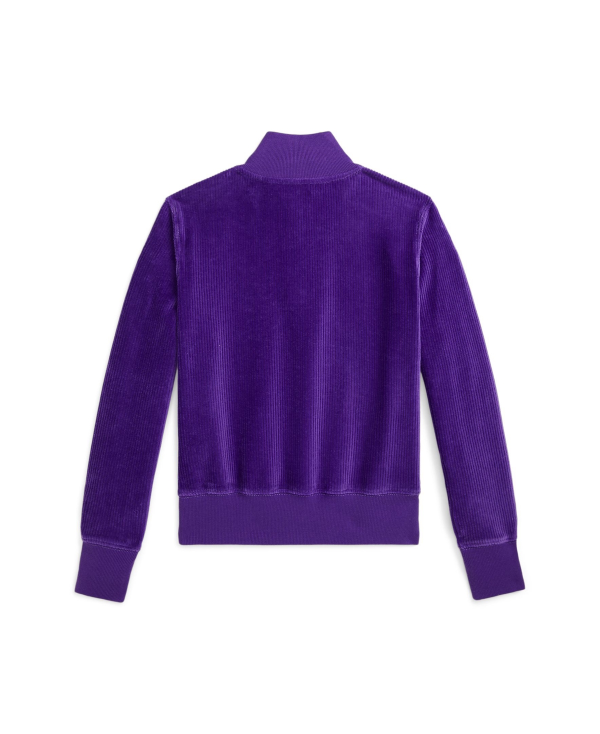 Polo Ralph Lauren Big Girls Corduroy Pullover - Opulent Purple With Multi