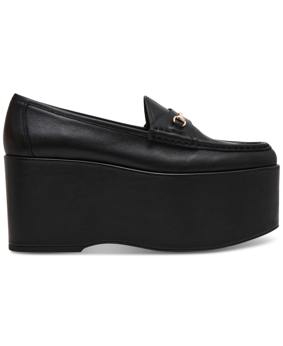 Steve Madden Maureen Platform Loafer In Black Leather