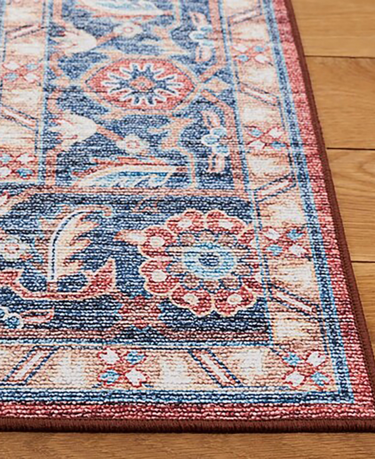 Safavieh Tucson Washable TSN913Q 4'x6' Area Rug - Blue