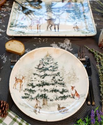 Winter's Frost Dinner Plates, Set of 4
