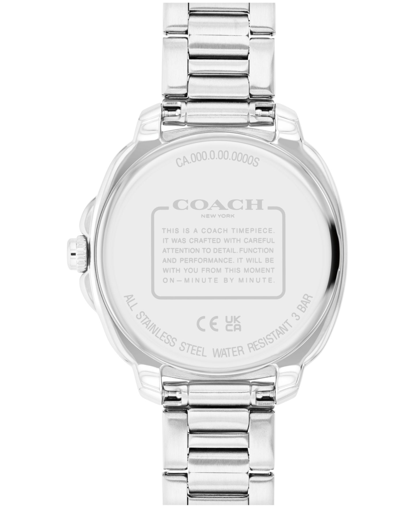 Женские часы Coach Kitt Silver Stainless Steel Bracelet Watch 34mm — фото 3