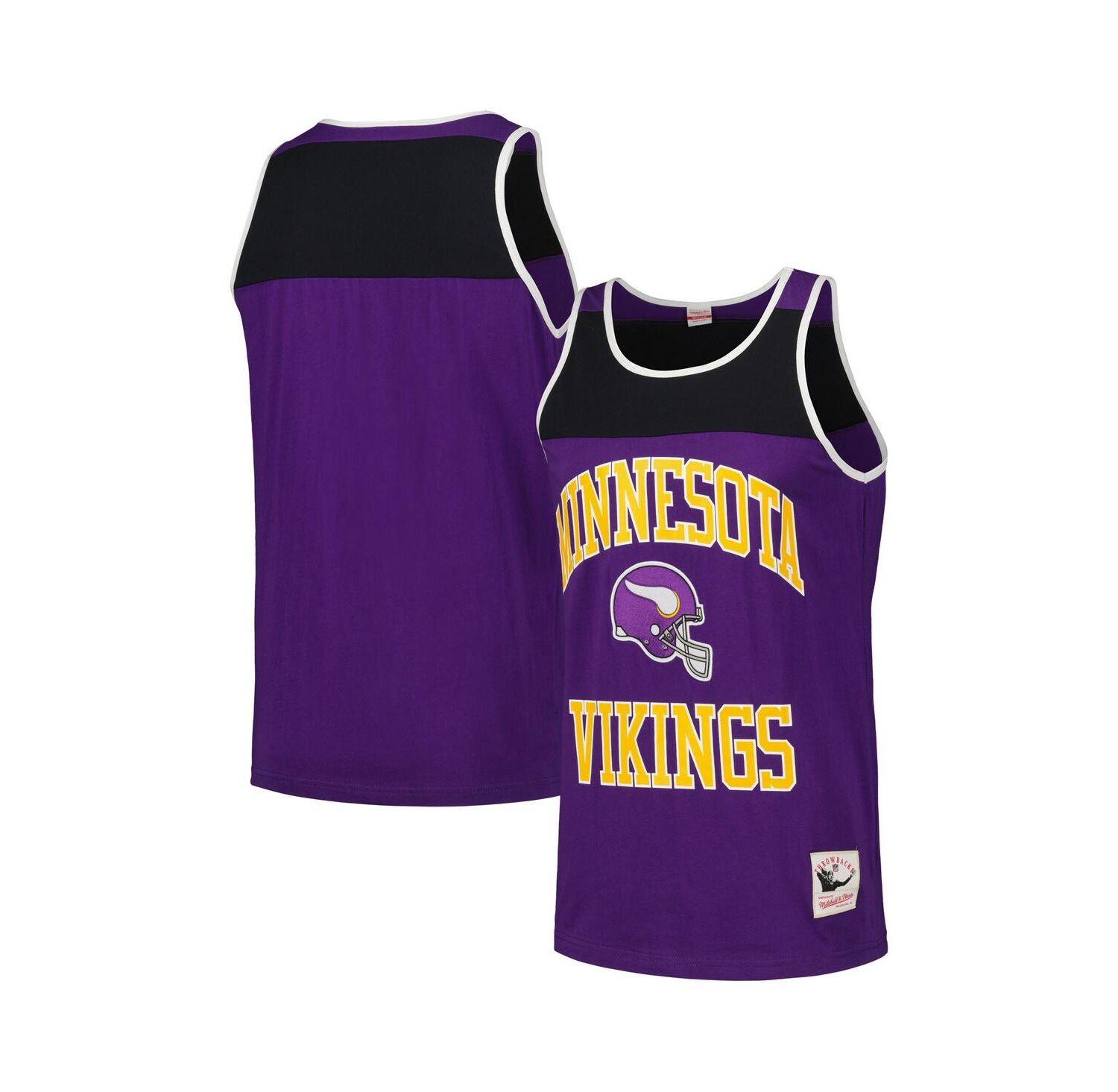 Men's Purple/Black Minnesota Vikings Heritage Colorblock Tank Top
