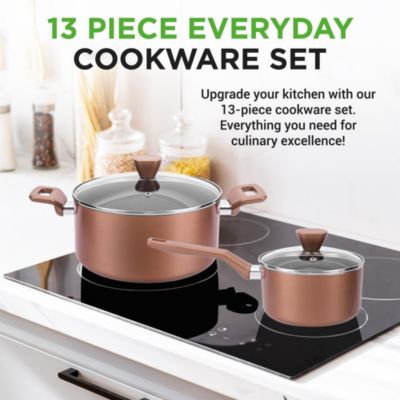 PFOA/PFOS-Free 13-Pc Nonstick Cookware Set