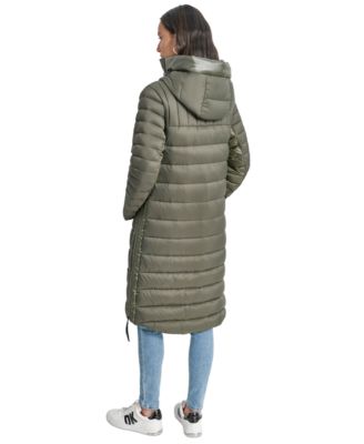 Women's Down Quilted Hooded Puffer Coat
