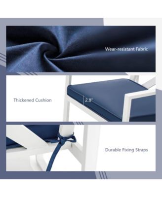 4 Pieces Outdoor Conversation Set with Sturdy Steel Frame