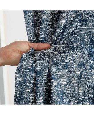 Avalon Jacquard Slub Texture - Privacy Curtains with Grommet Lightweight Window Curtain Panels, Set of 2