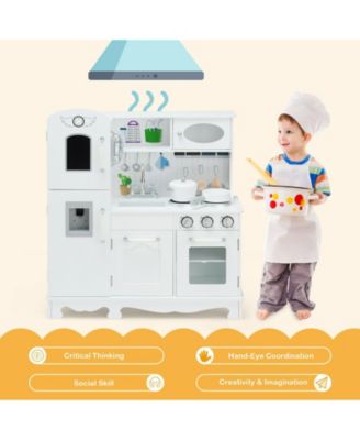 Kitchen Pretend Play Cookware Toys for Kids with Water Dispenser