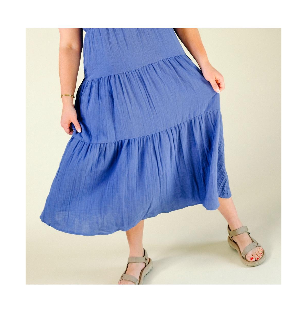 Poplinen Women's Teresa Tiered Tank Dress