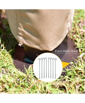 Outdoor 2-Tier 10 Feet x 10 Feet Screw-free Structure Shelter Gazebo Canopy