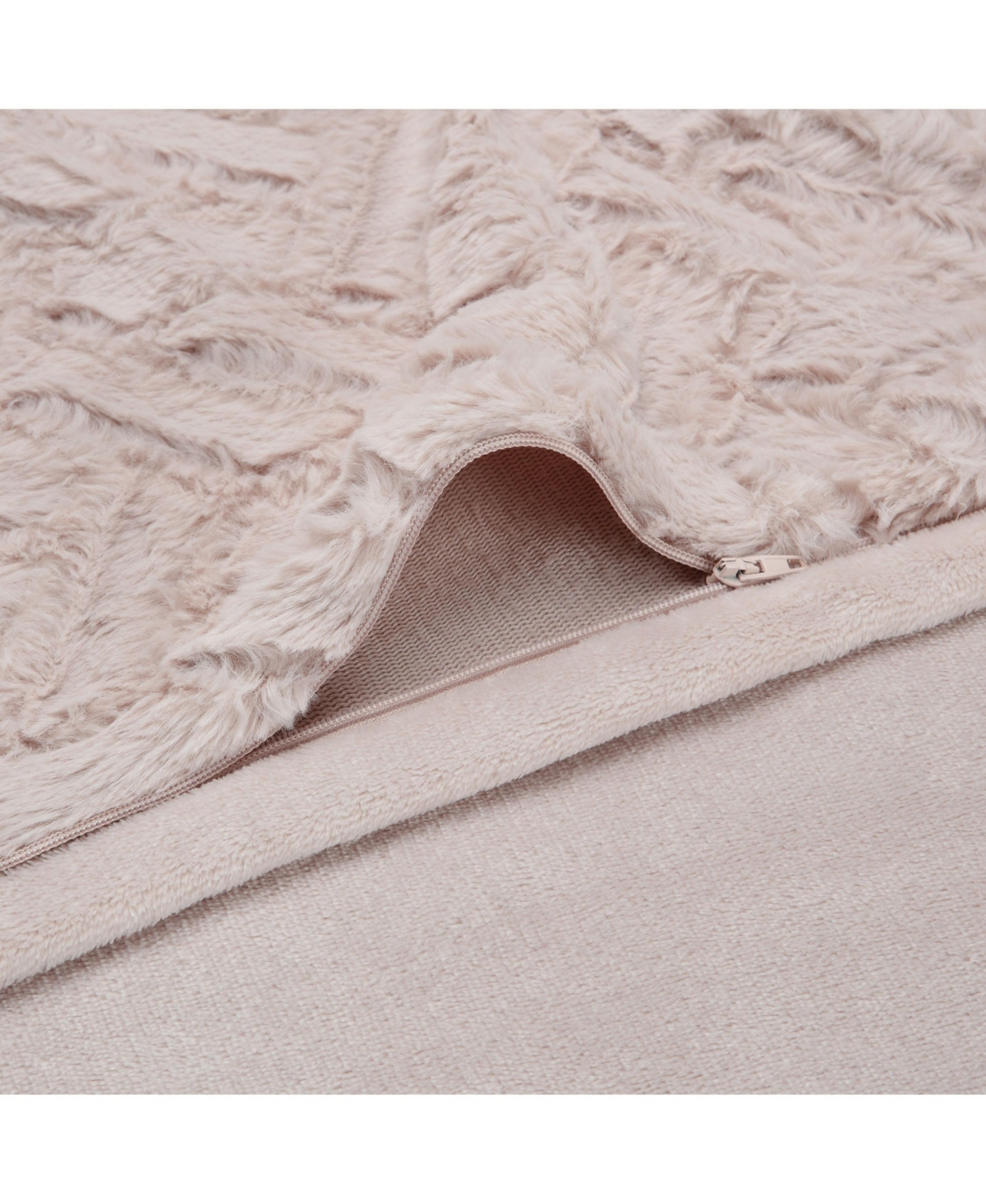 Chanasya Premium Soft Cloud Faux Fur Duvet Cover Bedding Set Size - 3 Piece Combo Set - Textured Embossed Fuzzy Soft Velvet Mink Bedcover - Zipp