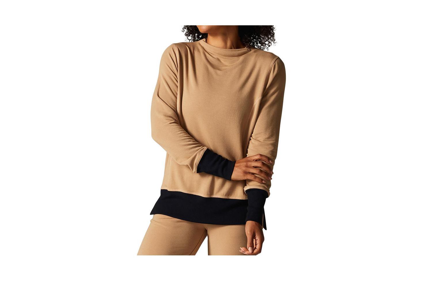 Women's Cozy Funnel Neck Sweatshirt