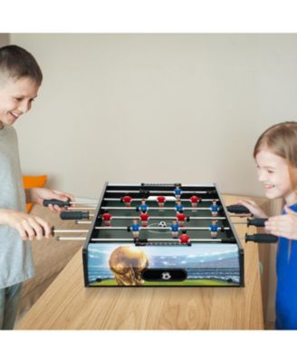 37 Inch Mini Foosball Table with Score Keeper and Removable Legs