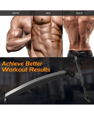 Adjustable Arc-Shaped Decline Sit up Bench