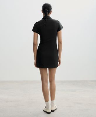 Women's Flowy Puffed-Sleeve Dress