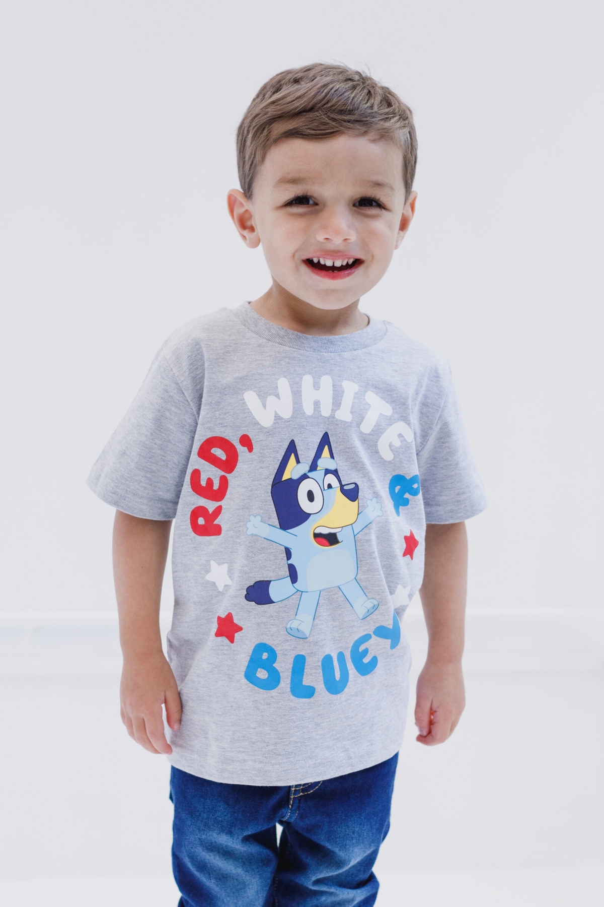 Bluey Little Boys T-Shirt -/ 4th of july