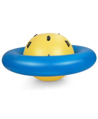 7.5 FT Inflatable Dome Rocker Bouncer with 6 Handles Fun Outdoor Game