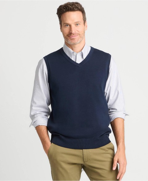 Мужские Lands' End Men's Fine Gauge Cotton Vest