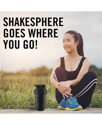 Tumbler: Protein Shaker Bottle and Smoothie Cup, 24 oz - Bladeless Blender Cup Purees Raw Fruit with No Blending Ball - Drink Powder Mix Shake Mixer for Pre Workout, Gym - Cyan Blue