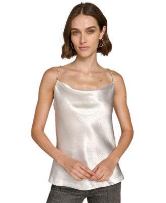 KARL LAGERFELD PARIS - Women's Hammered Satin Camisole