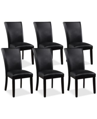 Furniture - Kellet 6 Pc. Faux Leather Dining Chair Set