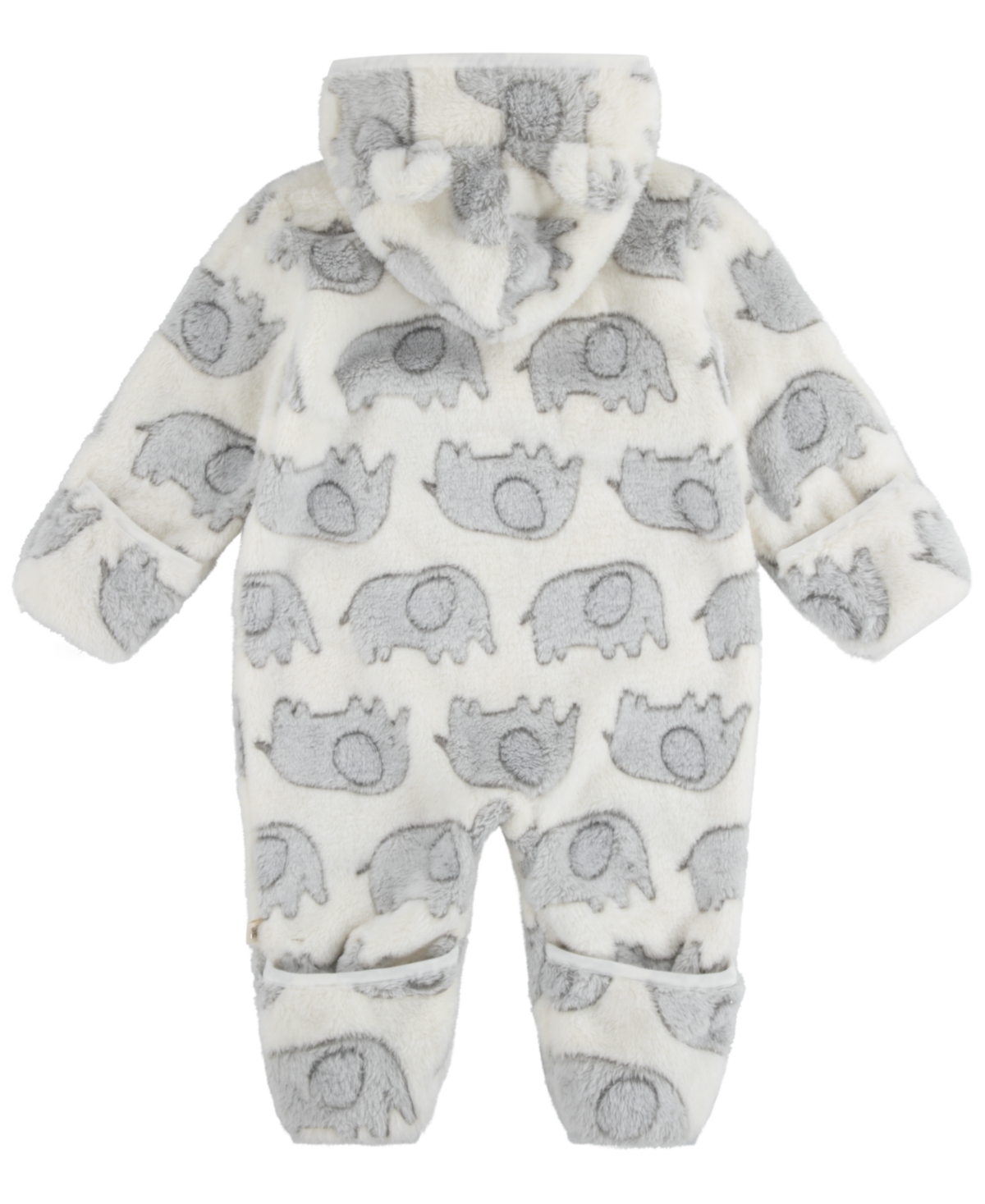 Huggies Baby Jacquard Pram Coverall In Gray
