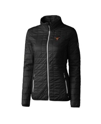 Women's Black Texas Longhorns Rainier Eco Insulated Puffer Full-Zip Jacket