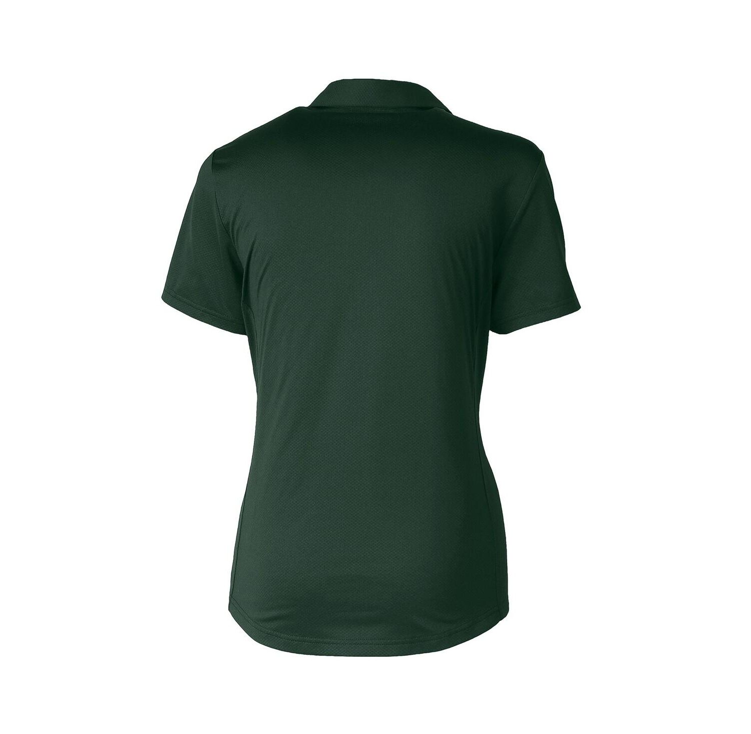 Women's Hunter Green Green Bay Packers Prospect Textured Stretch Polo