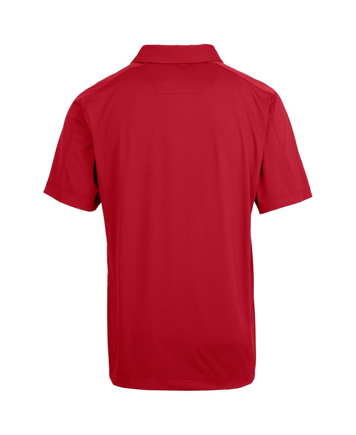 CUTTER & BUCK NC STATE WOLFPACK PRIMARY TEAM LOGO PROSPECT TEXTURED STRETCH POLO 