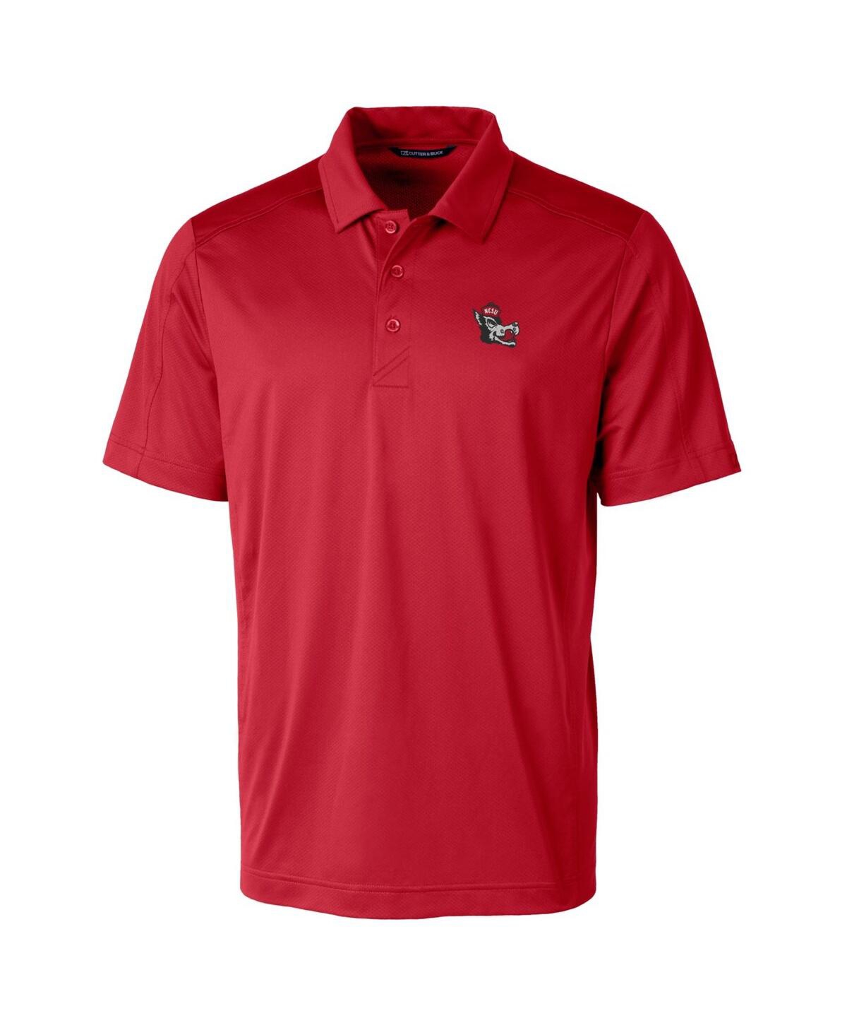 CUTTER & BUCK NC STATE WOLFPACK PRIMARY TEAM LOGO PROSPECT TEXTURED STRETCH POLO 