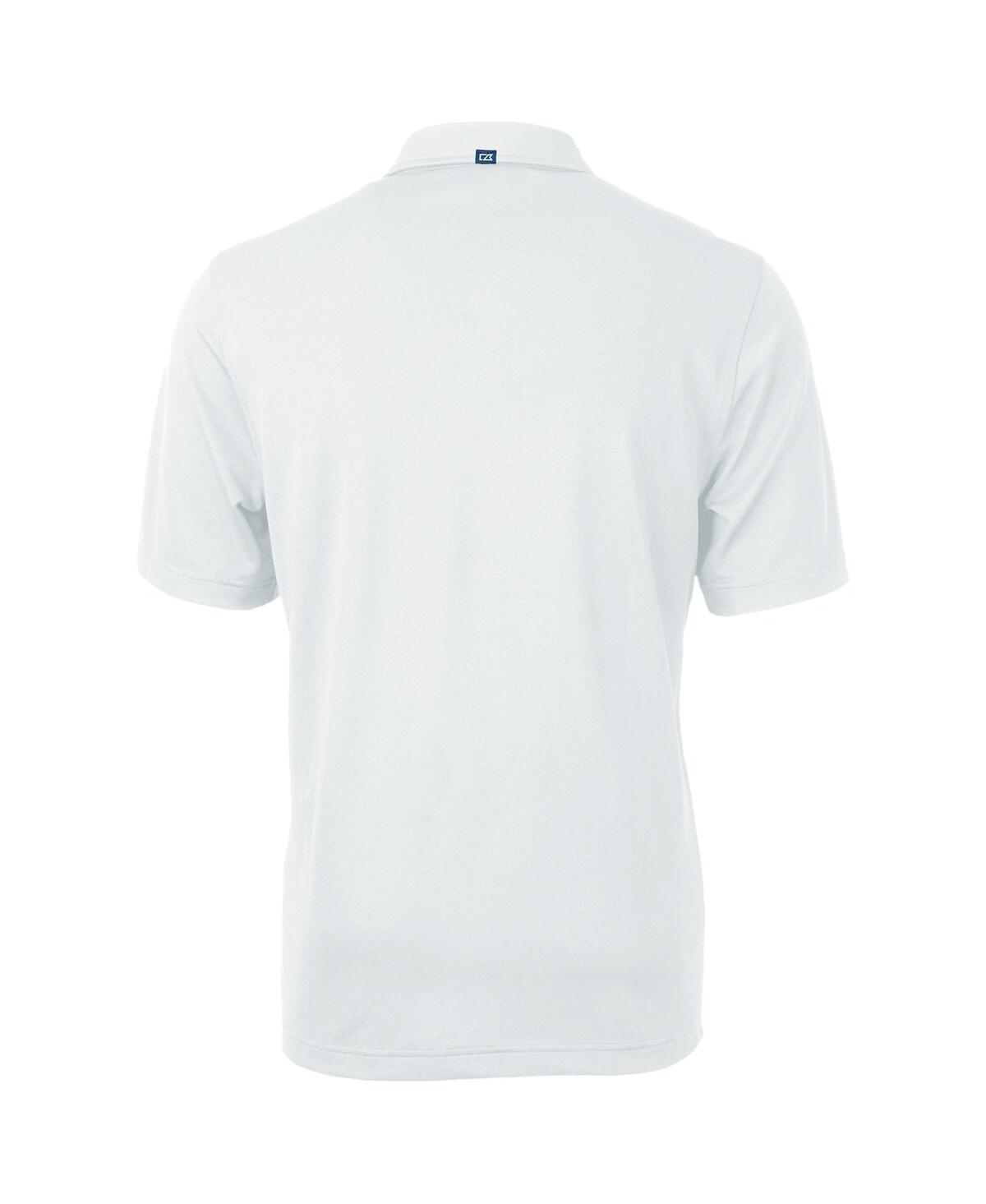 Cutter & Buck Men's Nc State Wolfpack Team Logo Virtue Eco Pique Polo In White