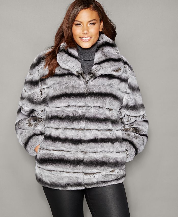 The Fur Vault Hooded Mink Fur Jacket - Macy's