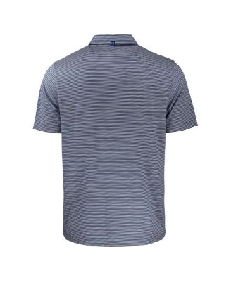 Men's Navy Midshipmen Forge Eco Double Stripe Stretch Polo