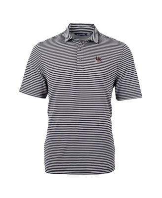 Men's Black South Carolina Gamecocks Vault DryTec Virtue Eco Pique Stripe Polo