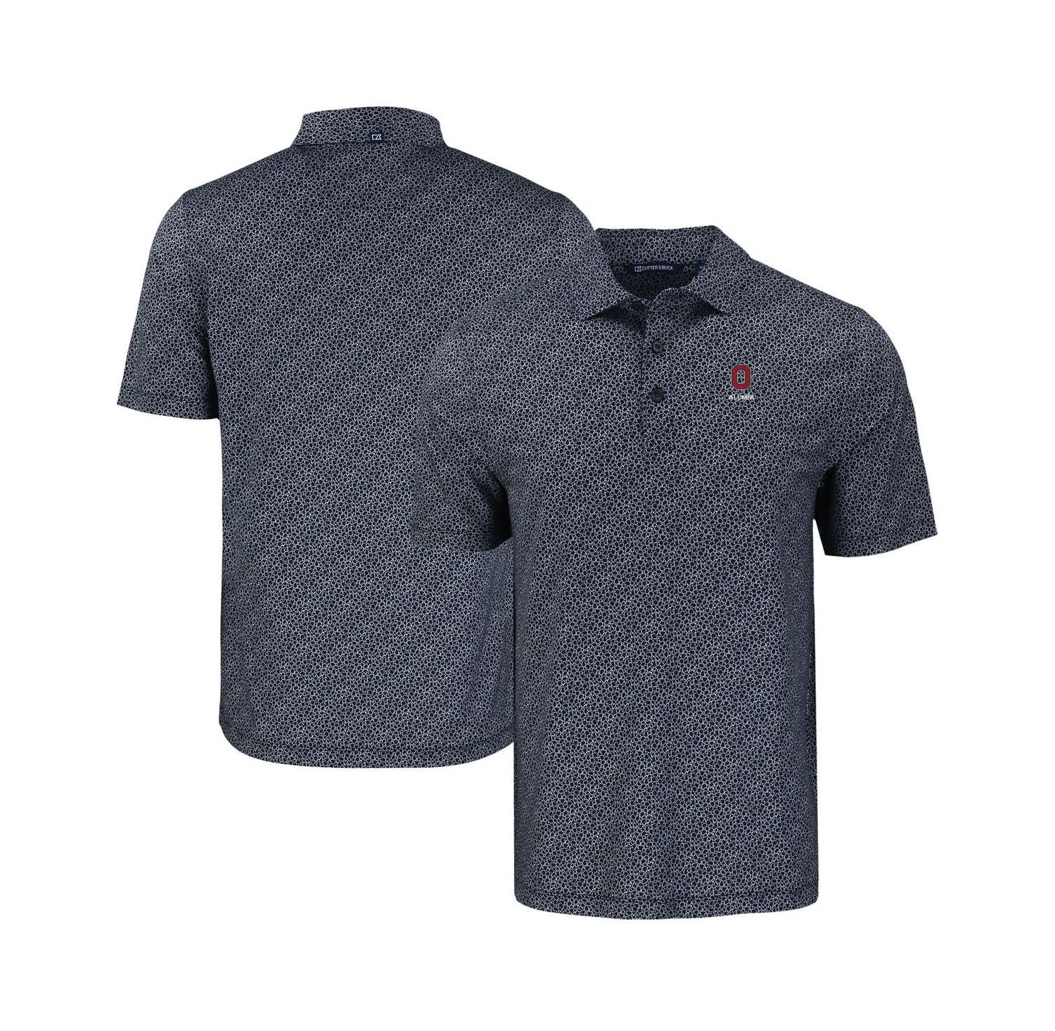 Men's Black Ohio State Buckeyes Pike Eco Pebble Print Stretch Polo